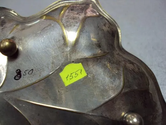 Пепельница лист винограда листочек листик Европа латунь посеребрение высота 2,5 см (№1551) №11472 Характеристики