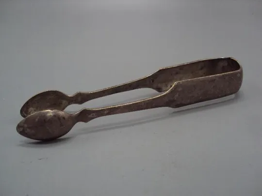 Щипцы для сахара ложки Варшава Фраже Fraget N Plaque герб орел латунь посеребрение 13,5 см №1813 Ціна