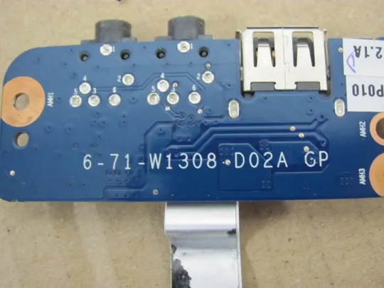 №303-39 плата AUDIO USB 6-71-W1308-D02A 6-43-W15HS-010 для BLUECHIP оригінал Продаж