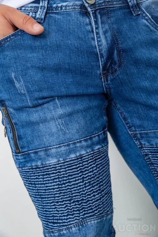 Джинсы мужские, цвет синий, 129R8331 Де купити