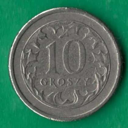 фото, 10 грошів 1992 року Польща [МВ]