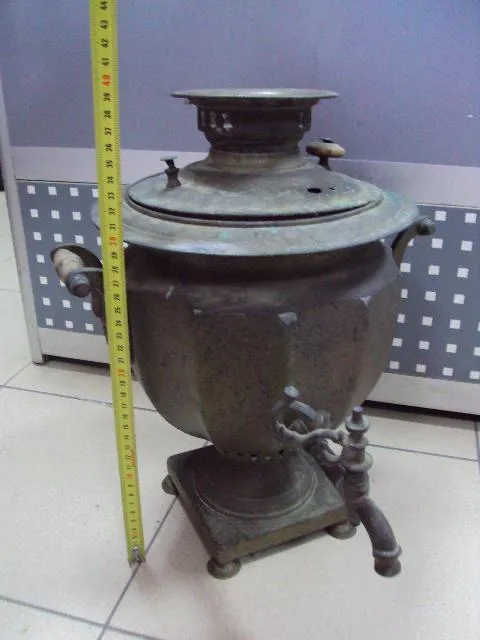 Купити Самовар чашей Ермилова ваза с гранями латунь высота 39 см №11835