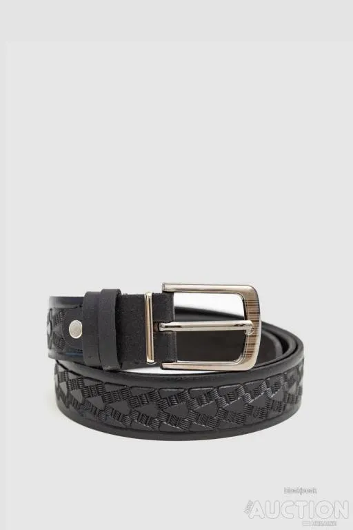 Ремень мужской классический, цвет черный, 196R30S1W22 Ціна