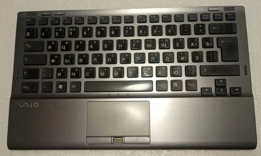 Середня частина корпуса (палмрест) з ноутбука SONY VGN-Z31WN A1543481A з тачпадом та клавіатурою Ціна