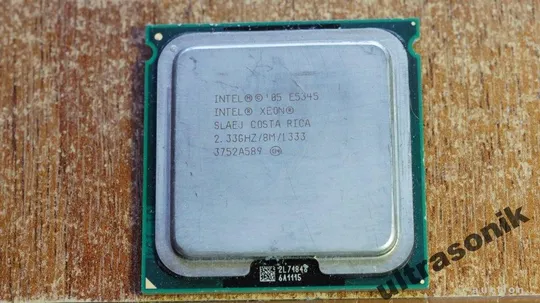 100шт. 4x ядерных Core 2 Quad Xeon E5345 (аналог Core™2 Quad Q8200) 2.33GHz/8M/1333MHz 80W LGA771 Вжив Ціна