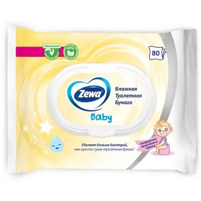 Туалетная бумага Zewa Baby 80 шт. (7322541394275) Продаж