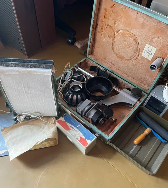 Купити Комплект обладнання для проявки фото СРСР - збільшувач, глянцеватель…