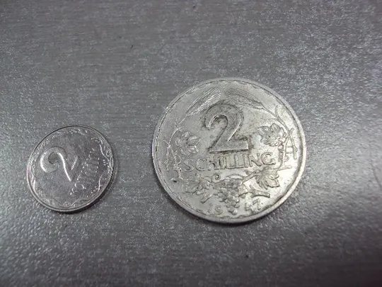 монета австрия 2 шиллинга 1947 №8440 Ціна