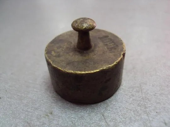 Гиря клейма 10 Dk гирька высота 2,6 см, диаметр 3 см №11613 Продаж