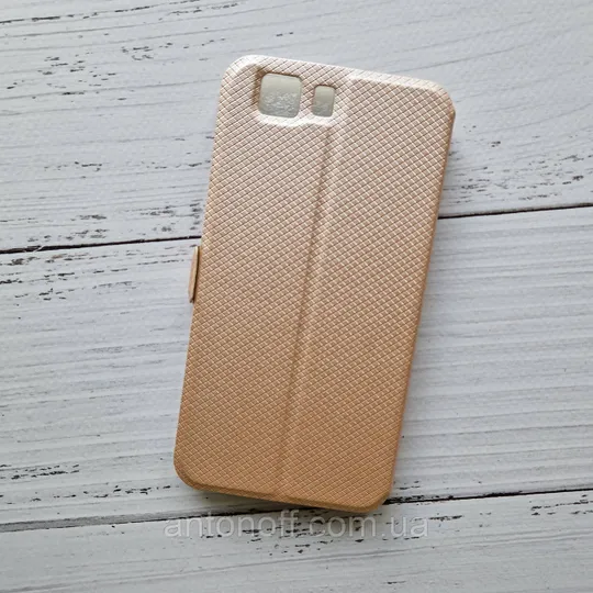 Купити Чохол-книжка Doogee X5 / X5 Pro для телефону (з віконцем) Gold