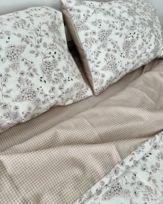 Купити Постельное белье евро Dushka Home Сатин 20806 200х220 см