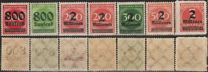 фото, 1923 - Німеччина - Стандарт - Деномінація Mi.303-12 _5,20 € **