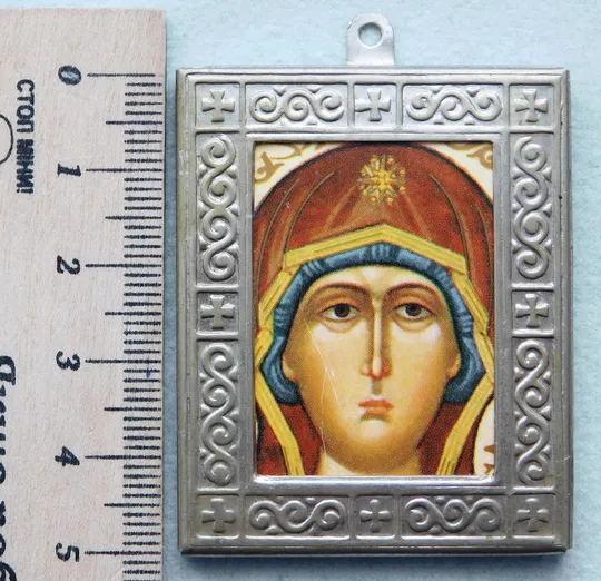 Ікона - Богородиця - лік - металева рамка Продаж