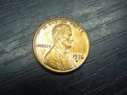 фото, 1 цент 1976 D США