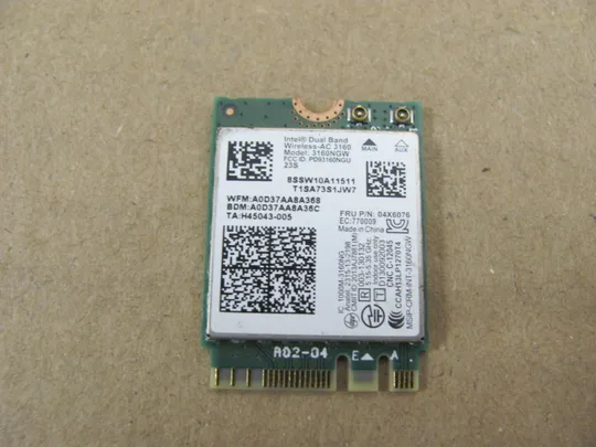 430-16 WI-FI адаптер 04X6076 3160 3160NGW  для Lenovo Ideapad 100S 100S-14IBR 80R9  оригінал З аукціону