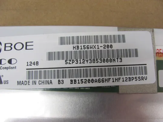 МР14-2 матриця HB156WX1-200 15.6&quot; WXGA/HD Ready LVDS 40 pin LCM , a-Si TFT-LCD Wedge Де купити