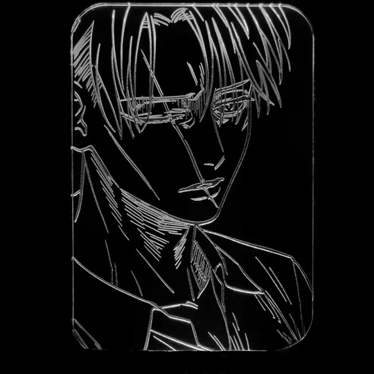 Акриловий світильник-нічник Леві Аккерман 3 білий tty-n001210 Ціна