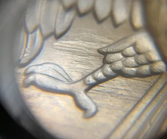 (7971) 1 рубль 1992 РФ, М, царапини штемпеля на аверсі та реверсі З аукціону