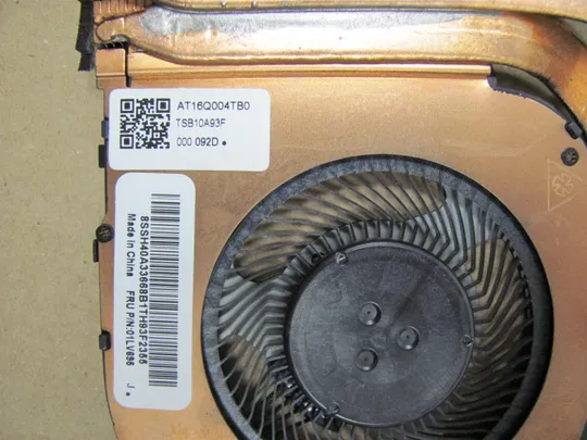 601-5 система охолодження AT16Q004TB0 AT16Q002DT0  01LV697  01LV695 для Lenovo ThinkPad T480S оригінал З аукціону
