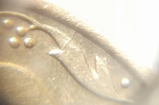 (3652) 10 копійок 2006 розкол між 1 та 2 гронами на реверсі (10 копеек 2006 брак) З аукціону