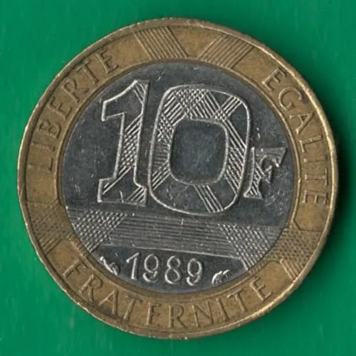 10 франків 1989 року Франція [М] Ціна