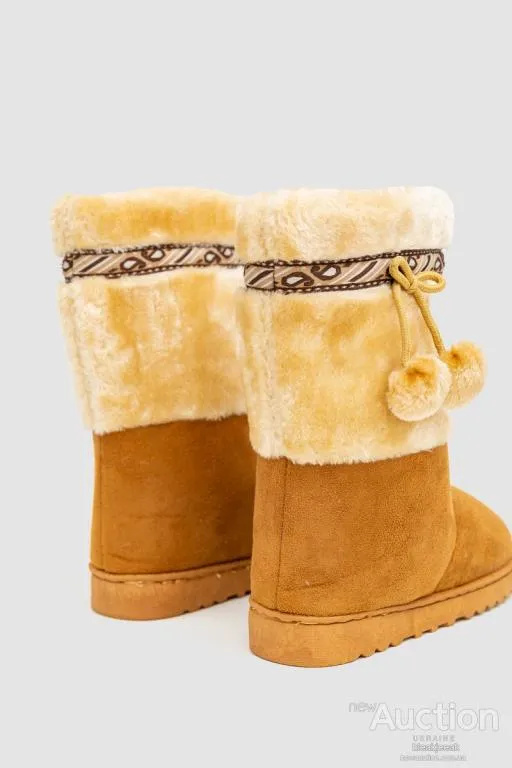 Угги женские, цвет бежевый, 131R152626 Продаж