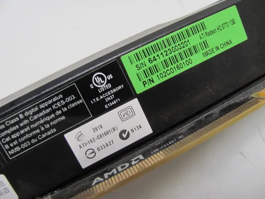 4107  відеокарта ATI RADEON HD5770 1GB НІМЕЧЧИНА З аукціону