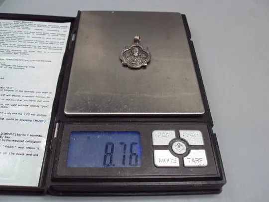 Подвеска ладанка кулон Святой Николай чудотворец серебро 925 проба Украина 9КХР вес 8,76 г №15102 Інтернет-аукціон