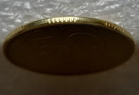 (1114) 50 копійок 1992 1АВк поворот + брак "бамбук" на аверсі (груба шліфовка) + "клякси" (50 копеек 1992 1АВк сдвиг) Недорого