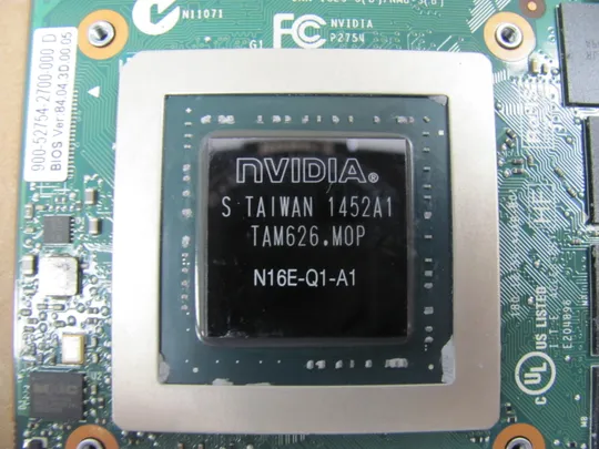 854-9 відеокарта NVIDIA Quadro N16E-Q1-A1 M3000M M3000 GDDR5 4GB для  LENOVO Thinkpad P70 P71 оригінал З аукціону