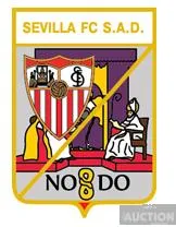 фото, значок футбол  ФК Севилья Испания  (серия герб города и эмблема клуба)