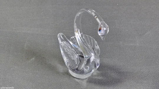 Лебідь скляний набір 3шт фігурка статуетка старе радянське скло Вживане в Україні