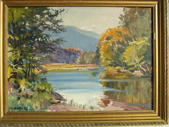 Нар.худ.Укр.Закарпатская школа. Шолтес С. п.о. роз. 70 х 50 см. 1982 р. Ужгород. Інтернет-аукціон