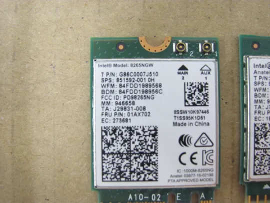 Купити 686-17 WI-FI модуль 8265NGW 01AX702 9260NGW 01AX771  для Lenovo ThinkPad L590 FL590 T460S T470S T460P T470T T460T оригінал