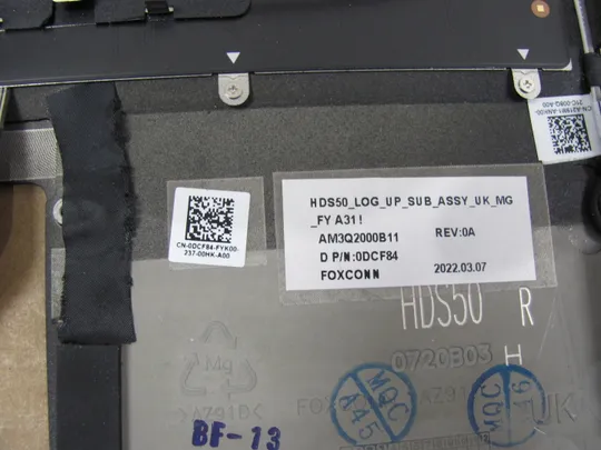 777-1 Кришка панель палмрест тачпад 0DCF84 AM3Q200B11 з клавіатурою 0552JF AM304000H00  для Dell ALIENWARE x15 R1 R2 оригінал Характеристики