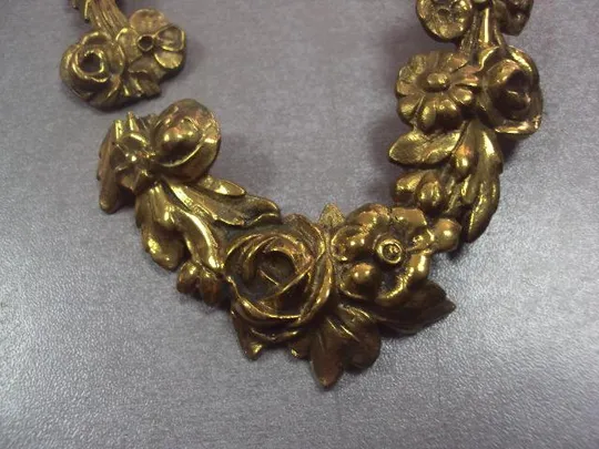 фурнитура запчасть к лампе, подсвечнику цветы бронза №3192 Інтернет-аукціон