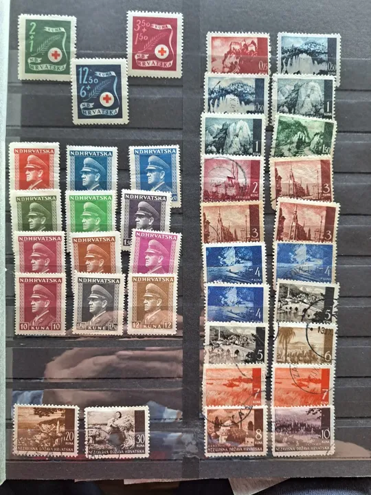 Марки Хопватии и Словакии периода 3 Рейха Де купити