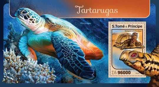 Сан Томе и Принсипи -   Черепахи - 2016. Чистый полный красивый комплект. MNH. Ціна