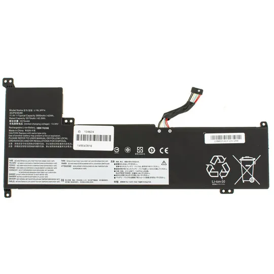 Батарея для ноутбука LENOVO L19C3PF6 (V17-IIL, IdeaPad 3 17IML05) 11.25V 3735mAh 42Wh Black (SB10W89845) Ціна