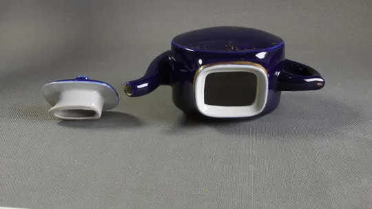 Чайник заварочный ГЖЕЛЬ кобальтовый синий фарфор БУ порцеляновий заварювальник Недорого