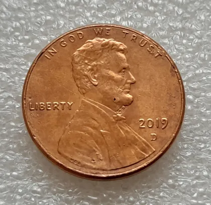 фото, (8177 ря) 1 цент 2019 D США