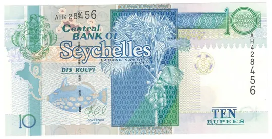 10 рупій 2013 року UNC Сейшели Ціна