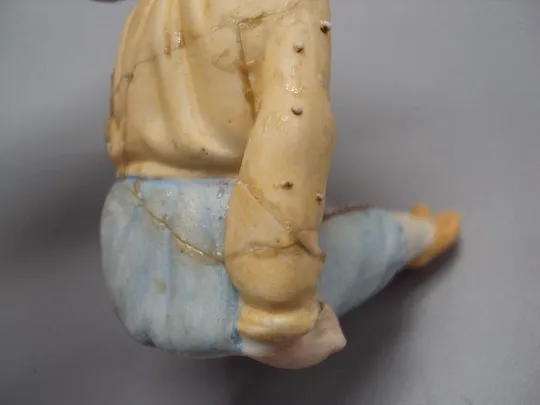 Фигура фарфор статуэтка Германия ребенок мальчик кавалер высота 8,8 см под реставрацию №14046 Недорого