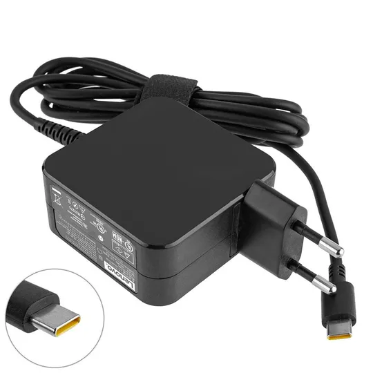 Купити Блок живлення для ноутбука LENOVO TYPE-C 45W, квадратний, black