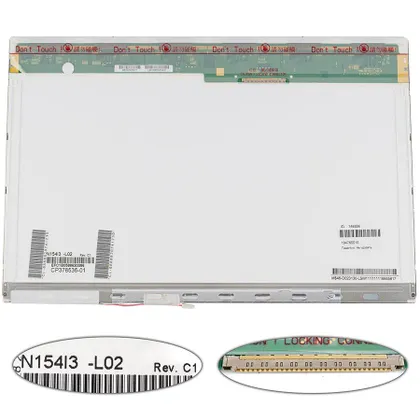 фото, Матриця 15.4 N154I3-L02 (1280*800, 30pin, 1CCFL, NORMAL, матова, роз'єм праворуч зверху) для ноутбука (renwew)