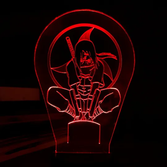 Акриловий світильник-нічник Ітачі Учіха 4 червоний tty-n001439 Ціна