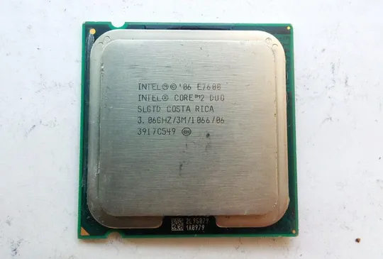 2х ядерный процессор Core™2 Duo E7600 SLGTD 3.06GHz/3M/1066 LGA775 вживане Ціна