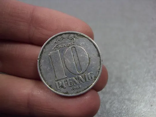 Купити монета германия 10 пфеннигов 1963 №8700