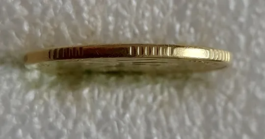 (6438) 25 копійок 1994 1БВк брак гуртильного кільця (варіант) (25 копеек 1994 1БВк) З аукціону