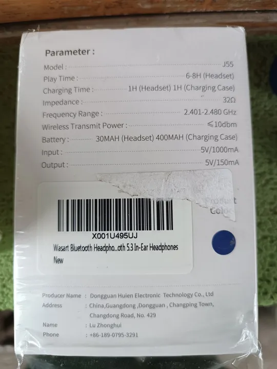 Беспроводные Bluetooth наушники Wasart J55 водонепроницаемые IP7 З аукціону